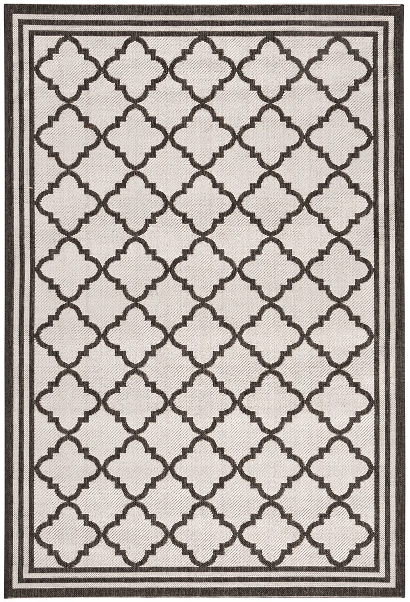 Safavieh Linden Lnd121A Light Grey / Charcoal Geometric Area Rug