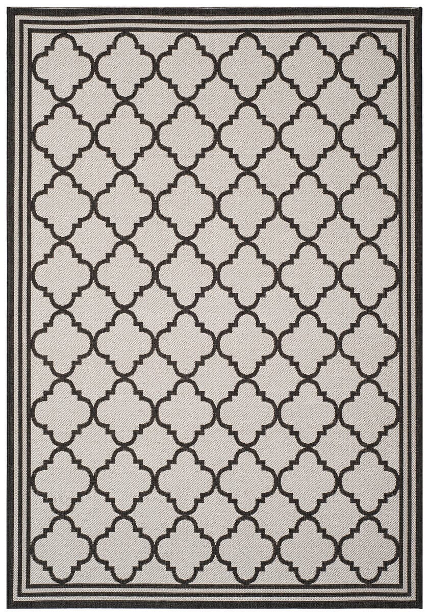 Safavieh Linden Lnd121A Light Grey / Charcoal Geometric Area Rug