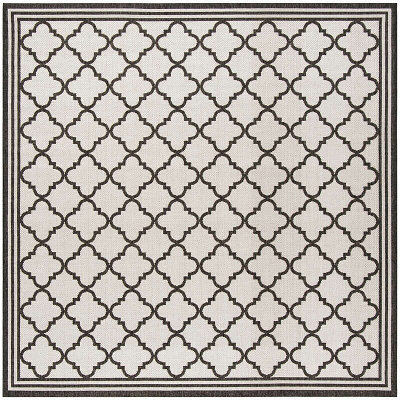 Safavieh Linden Lnd121A Light Grey / Charcoal Geometric Area Rug