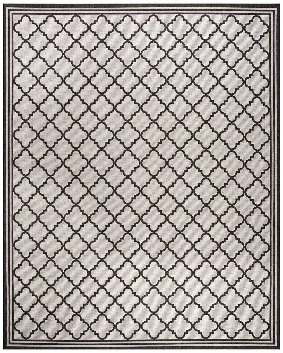 Safavieh Linden Lnd121A Light Grey / Charcoal Geometric Area Rug