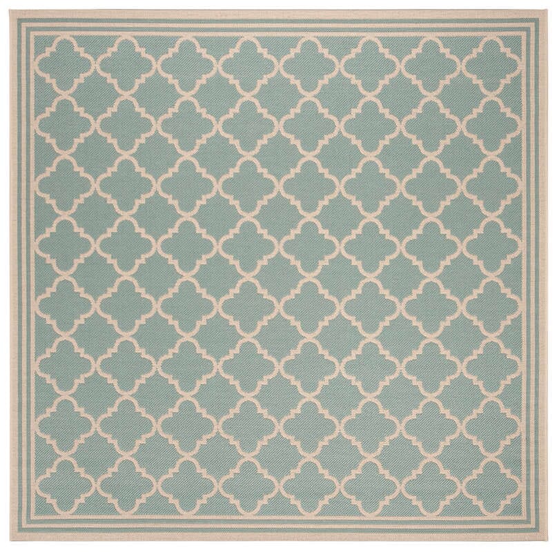 Safavieh Linden Lnd121K Aqua / Cream Geometric Area Rug