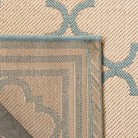 Safavieh Linden Lnd121L Cream / Aqua Rugs.