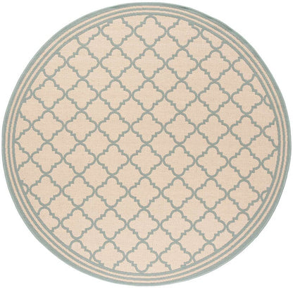 Safavieh Linden Lnd121L Cream / Aqua Geometric Area Rug