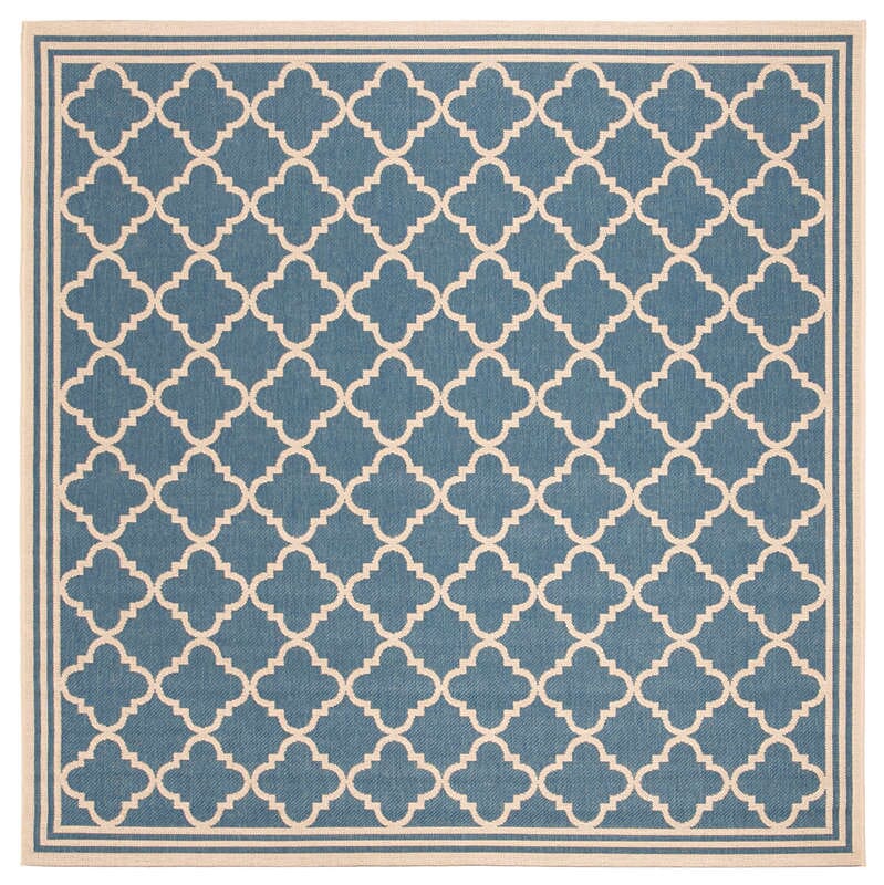 Safavieh Linden Lnd121M Blue / Creme Geometric Area Rug