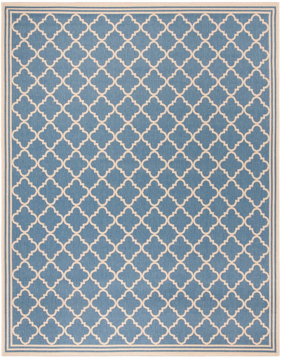 Safavieh Linden Lnd121M Blue / Creme Geometric Area Rug