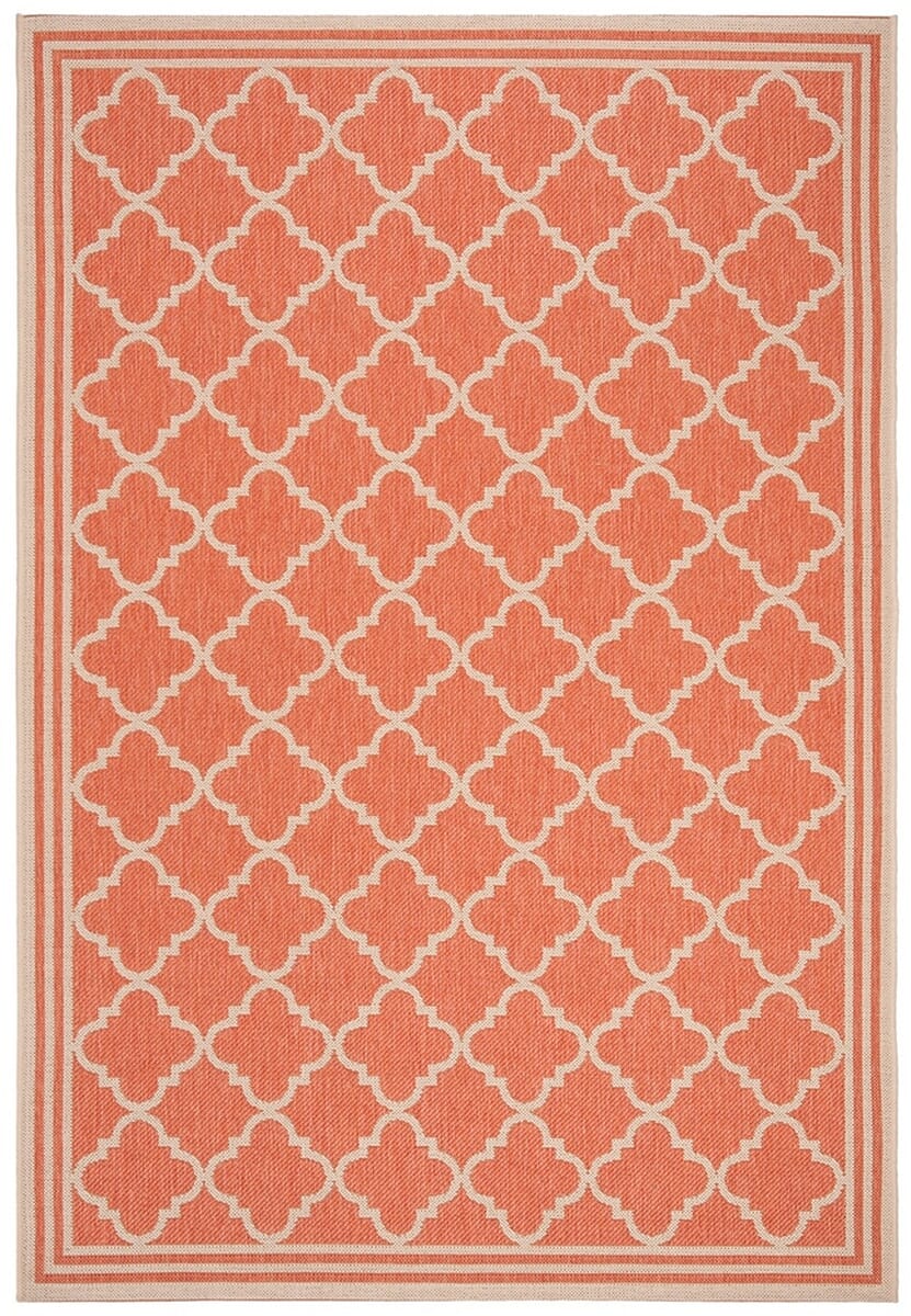 Safavieh Linden Lnd121P Rust / Creme Geometric Area Rug