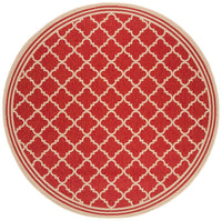 Safavieh Linden Lnd121Q Red / Creme Geometric Area Rug