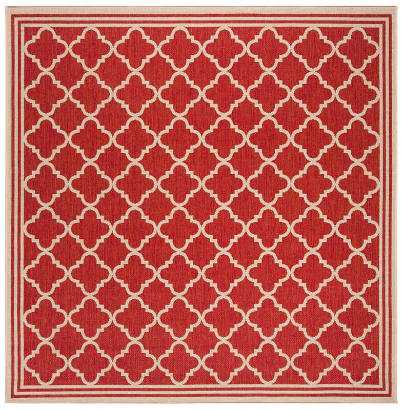 Safavieh Linden Lnd121Q Red / Creme Geometric Area Rug