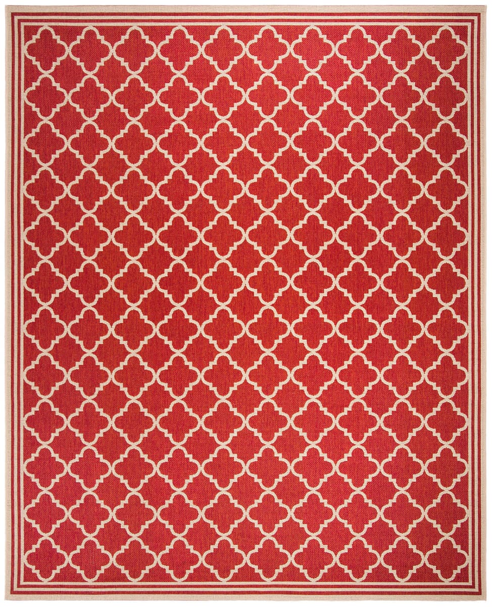 Safavieh Linden Lnd121Q Red / Creme Geometric Area Rug