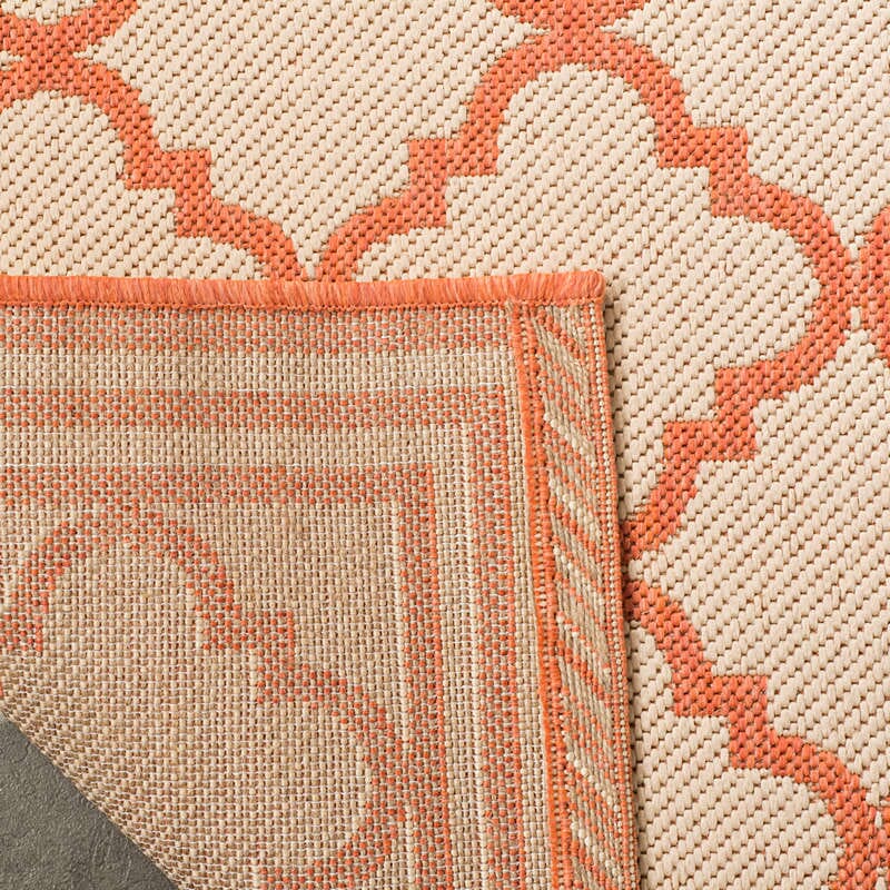 Safavieh Linden Lnd121R Cream / Rust Geometric Area Rug