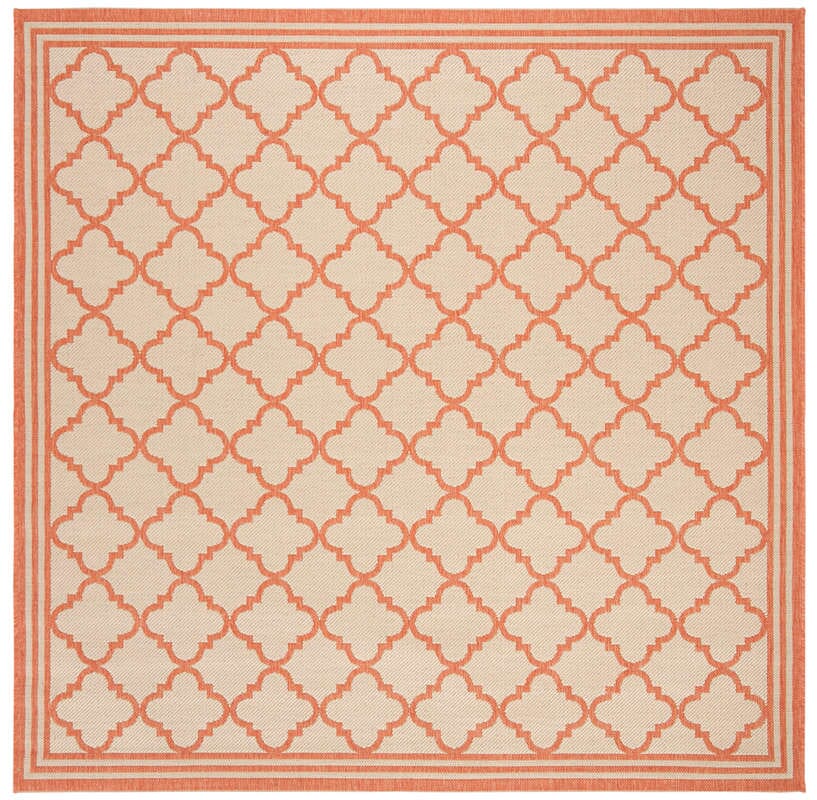 Safavieh Linden Lnd121R Cream / Rust Geometric Area Rug