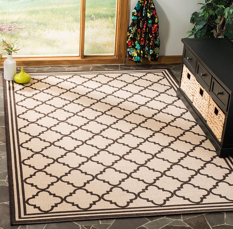 Safavieh Linden Lnd121U Creme / Brown Geometric Area Rug