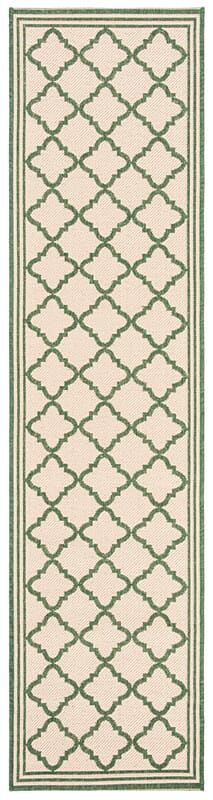 Safavieh Linden Lnd121W Cream / Green Rugs.