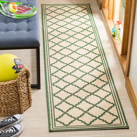 Safavieh Linden Lnd121W Cream / Green Rugs.