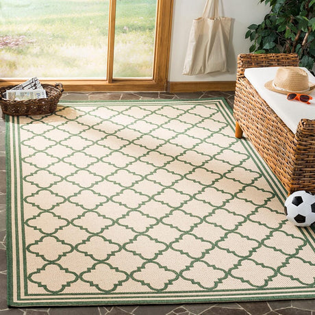 Safavieh Linden Lnd121W Cream / Green Rugs.