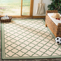 Safavieh Linden Lnd121W Cream / Green Geometric Area Rug