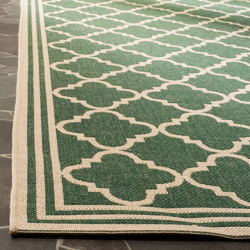 Safavieh Linden Lnd121Y Green / Creme Geometric Area Rug