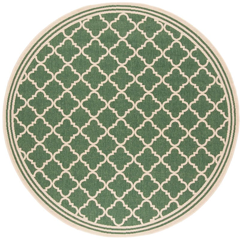 Safavieh Linden Lnd121Y Green / Creme Geometric Area Rug