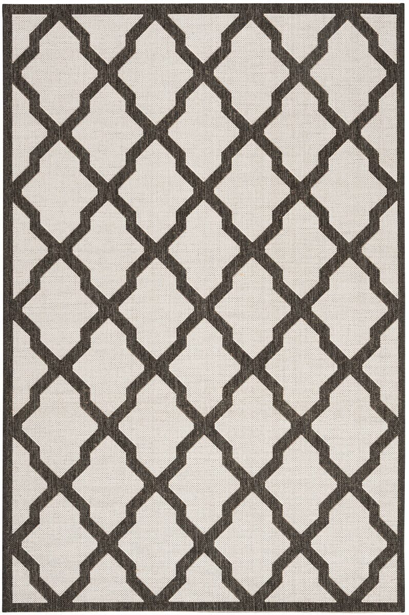 Safavieh Linden Lnd122A Light Grey / Charcoal Geometric Area Rug