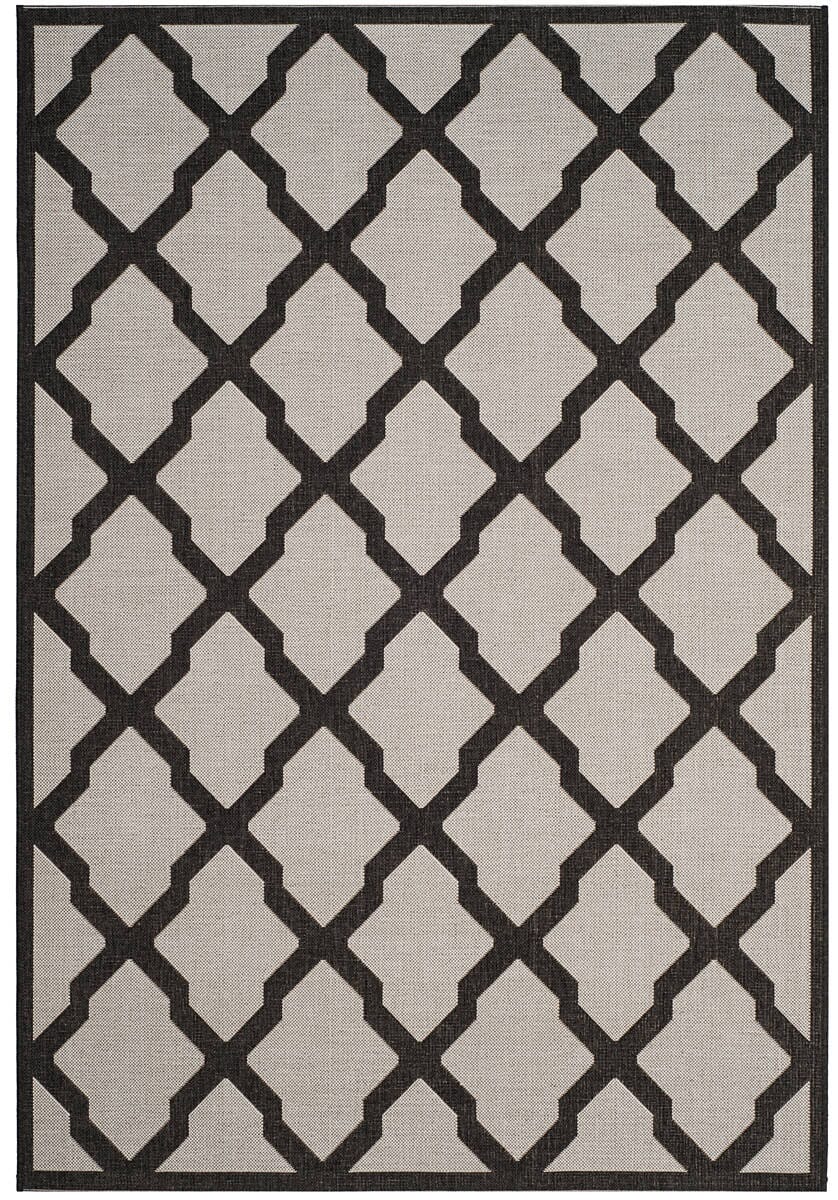 Safavieh Linden Lnd122A Light Grey / Charcoal Geometric Area Rug