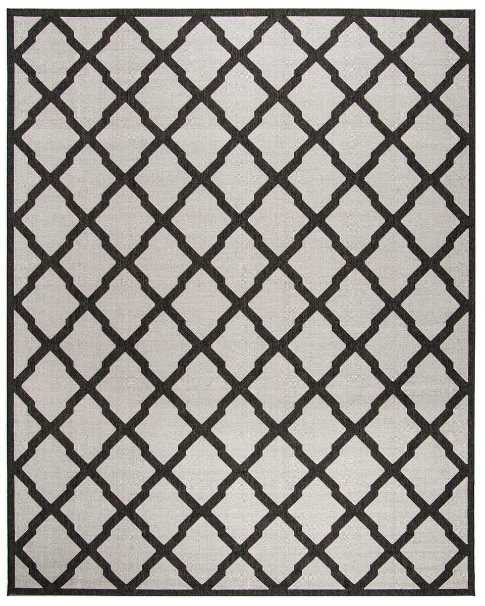 Safavieh Linden Lnd122A Light Grey / Charcoal Geometric Area Rug