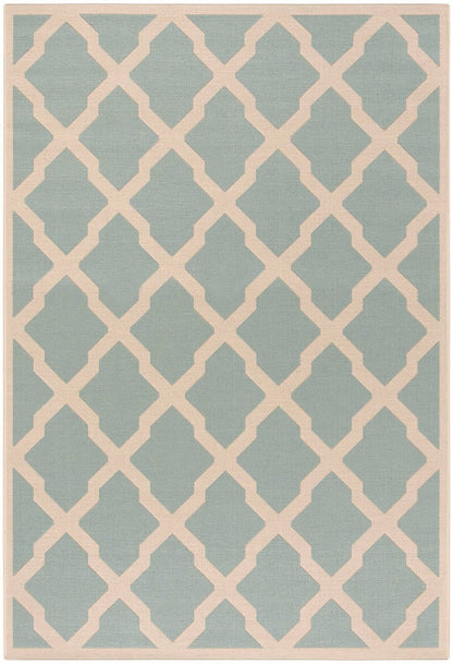 Safavieh Linden Lnd122K Aqua / Cream Geometric Area Rug