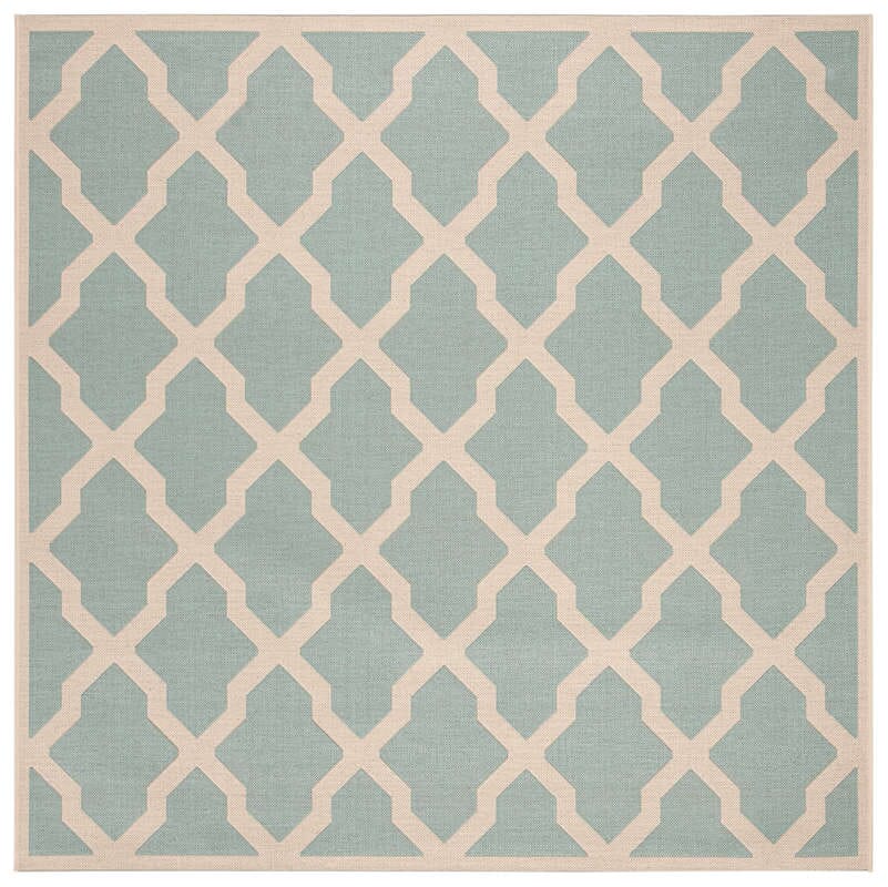 Safavieh Linden Lnd122K Aqua / Cream Geometric Area Rug