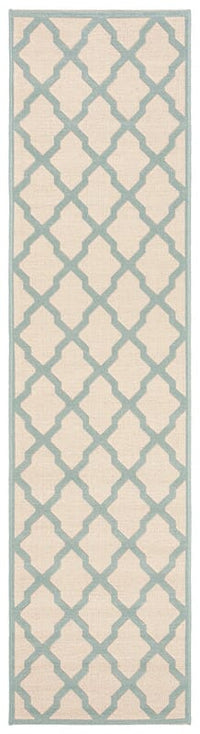 Safavieh Linden Lnd122L Cream / Aqua Geometric Area Rug