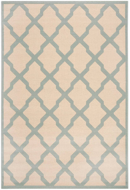 Safavieh Linden Lnd122L Cream / Aqua Geometric Area Rug