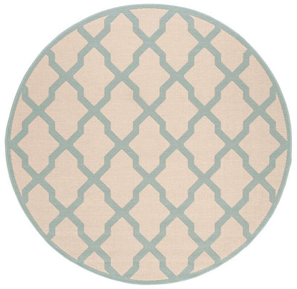 Safavieh Linden Lnd122L Cream / Aqua Geometric Area Rug