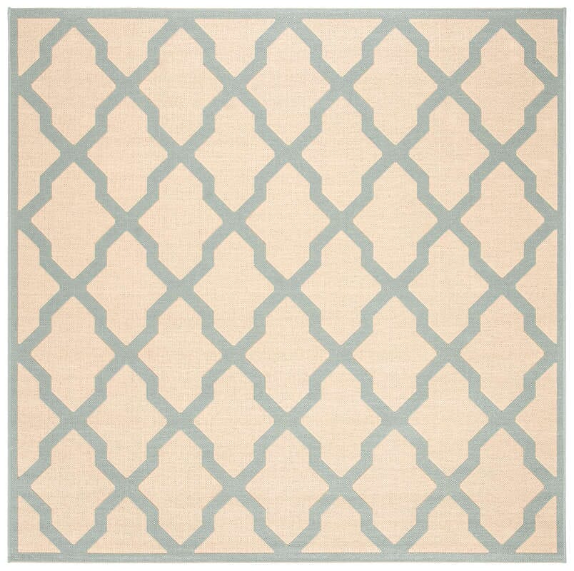 Safavieh Linden Lnd122L Cream / Aqua Geometric Area Rug