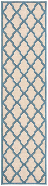 Safavieh Linden Lnd122N Cream / Blue Geometric Area Rug