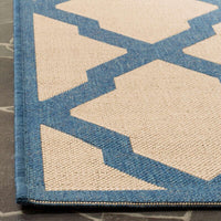 Safavieh Linden Lnd122N Cream / Blue Geometric Area Rug