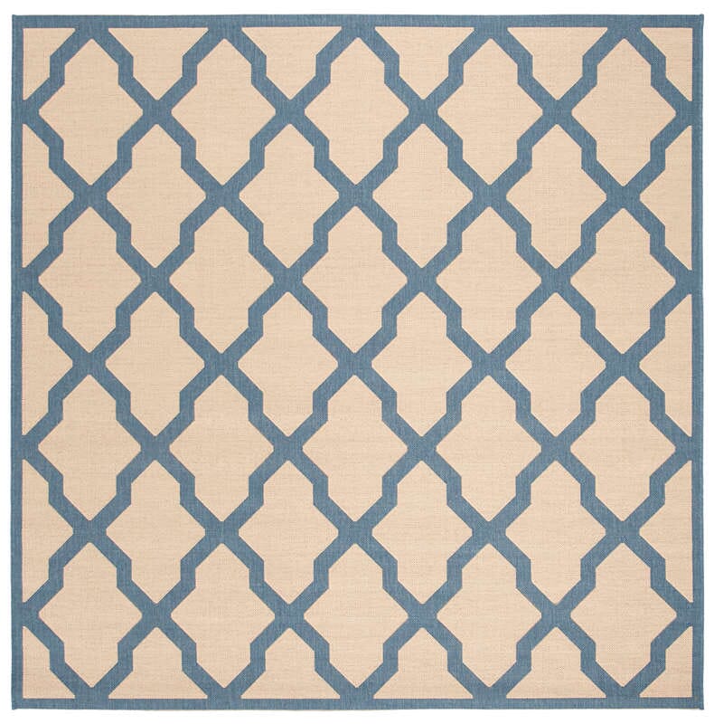 Safavieh Linden Lnd122N Cream / Blue Geometric Area Rug