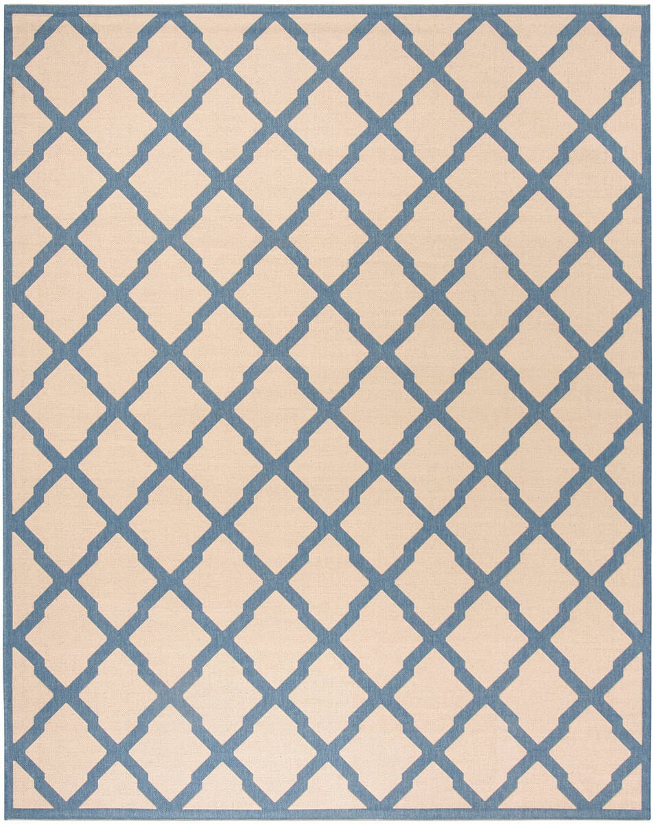 Safavieh Linden Lnd122N Cream / Blue Geometric Area Rug