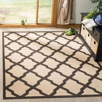 Safavieh Linden Lnd122U Creme / Brown Geometric Area Rug