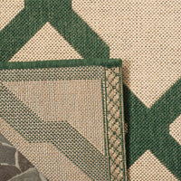 Safavieh Linden Lnd122W Cream / Green Geometric Area Rug