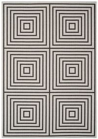 Safavieh Linden Lnd123A Light Grey / Charcoal Geometric Area Rug