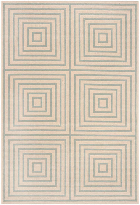 Safavieh Linden Lnd123L Cream / Aqua Rugs.