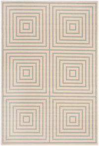 Safavieh Linden Lnd123L Cream / Aqua Geometric Area Rug