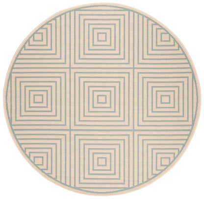 Safavieh Linden Lnd123L Cream / Aqua Geometric Area Rug