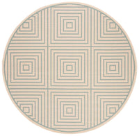 Safavieh Linden Lnd123L Cream / Aqua Geometric Area Rug