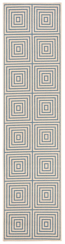 Safavieh Linden Lnd123N Cream / Blue Rugs.