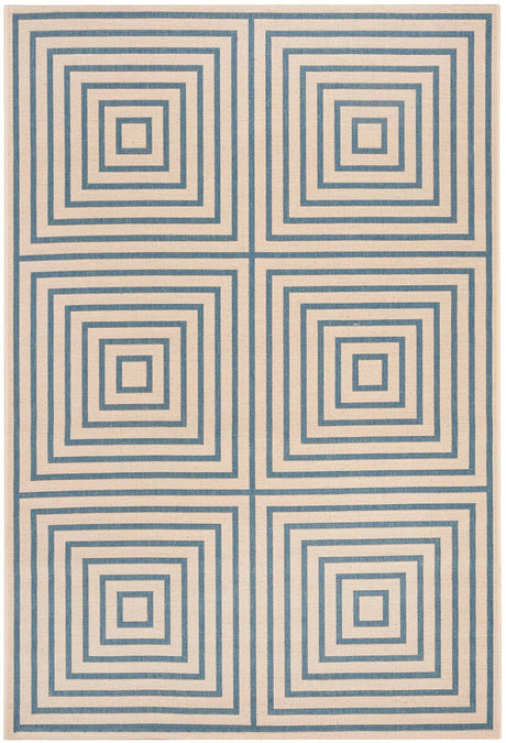 Safavieh Linden Lnd123N Cream / Blue Rugs.