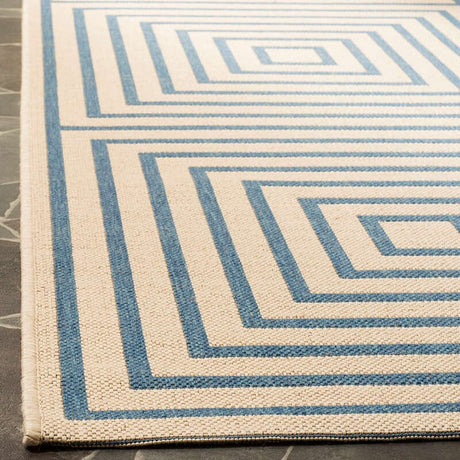 Safavieh Linden Lnd123N Cream / Blue Rugs.