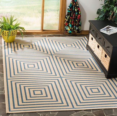 Safavieh Linden Lnd123N Cream / Blue Rugs.