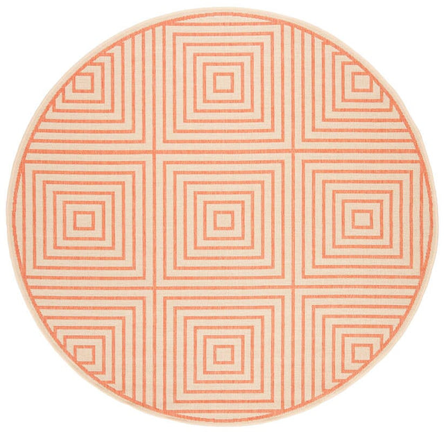 Safavieh Linden Lnd123R Cream / Rust Geometric Area Rug