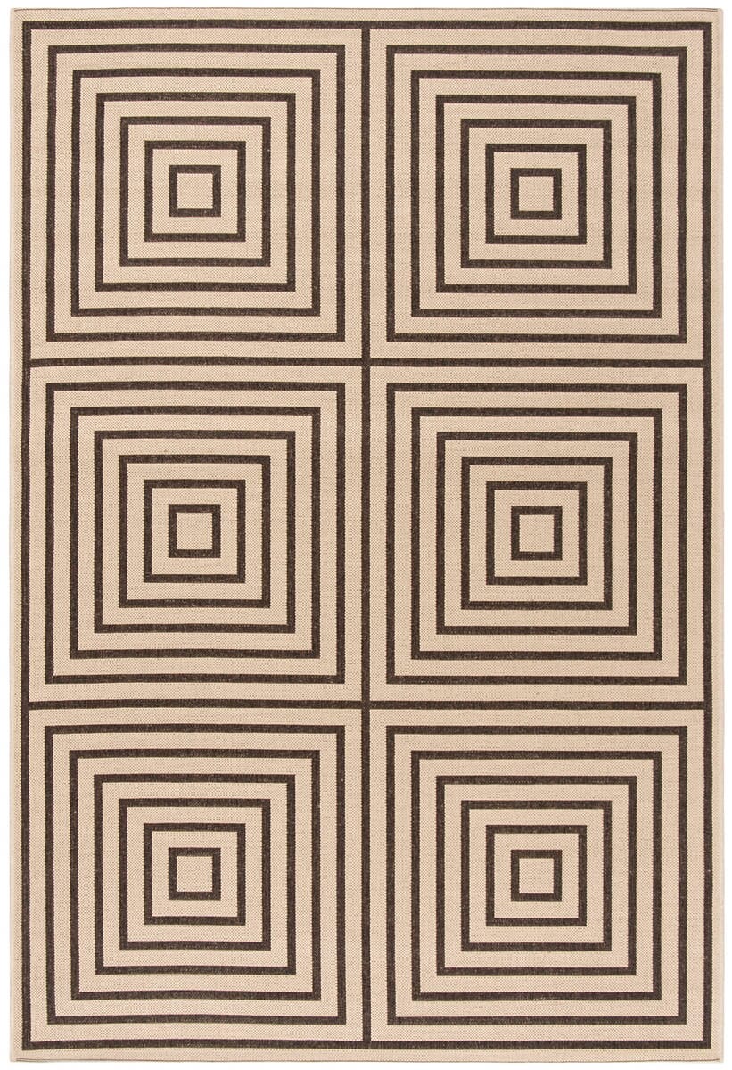 Safavieh Linden Lnd123U Creme / Brown Geometric Area Rug