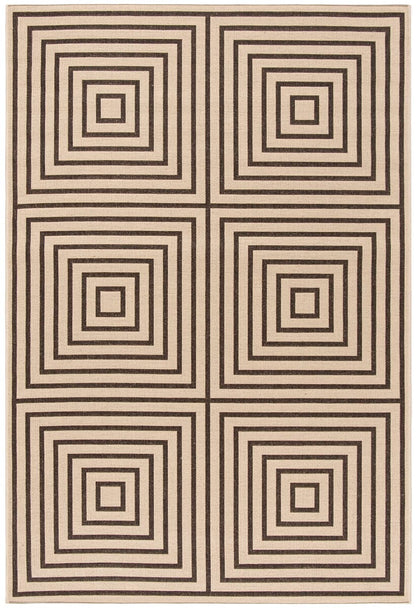 Safavieh Linden Lnd123U Creme / Brown Geometric Area Rug