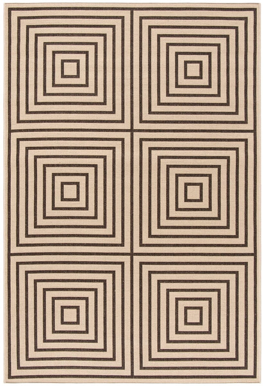 Safavieh Linden Lnd123U Creme / Brown Geometric Area Rug